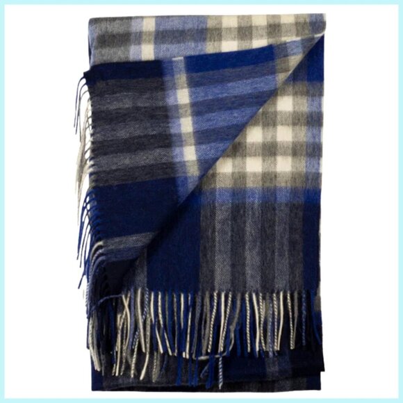 CASHMERE & LAMBSWOOL SCARF GUARANTEED HIGH QUALITY SCOTTISH IMPORT NWT - Picture 5 of 10
